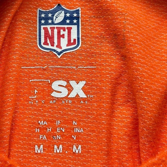 NFL MSX by Michael Strahan T-Shirt Mens Size M Denver Broncos Football Orange - Picture 7 of 11